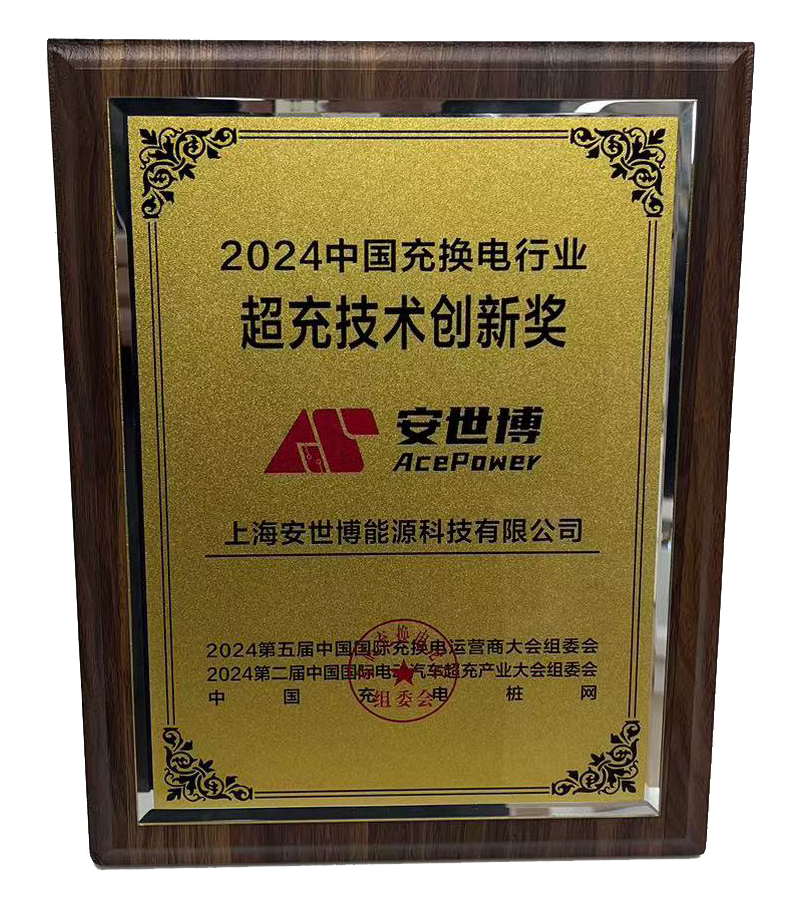 2024 China Supercharging Technology Innovation Award for Charging and Switching Industry